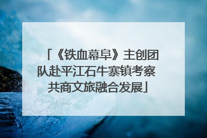 《铁血幕阜》主创团队赴平江石牛寨镇考察 共商文旅融合发展