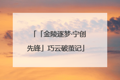 「金陵逐梦·宁创先锋」巧云破茧记