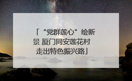 “党群莲心”绘新景 厦门同安莲花村走出特色振兴路