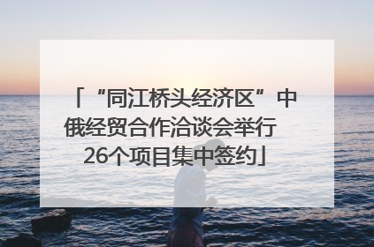 “同江桥头经济区”中俄经贸合作洽谈会举行 26个项目集中签约