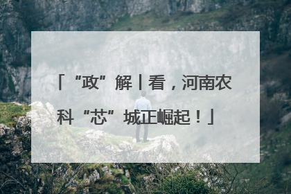 “政”解丨看，河南农科“芯”城正崛起！