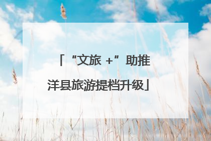 “文旅 +”助推洋县旅游提档升级