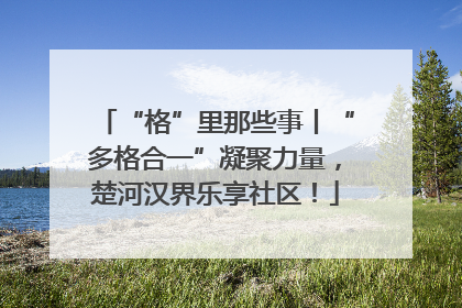 “格”里那些事丨“多格合一”凝聚力量，楚河汉界乐享社区！