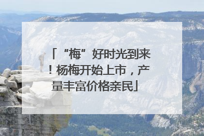 “梅”好时光到来！杨梅开始上市，产量丰富价格亲民