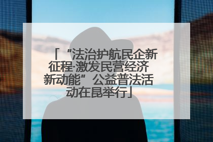 “法治护航民企新征程·激发民营经济新动能”公益普法活动在昆举行