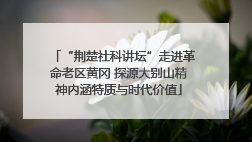 “荆楚社科讲坛”走进革命老区黄冈 探源大别山精神内涵特质与时代价值