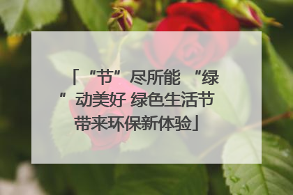 “节”尽所能 “绿”动美好 绿色生活节带来环保新体验