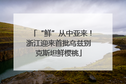 “鲜”从中亚来！浙江迎来首批乌兹别克斯坦鲜樱桃