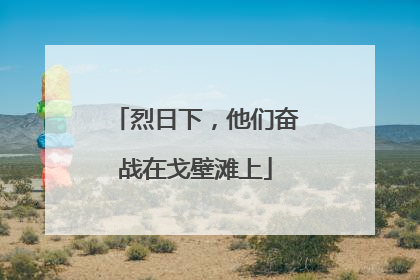 烈日下，他们奋战在戈壁滩上