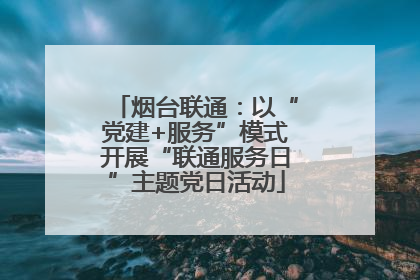 烟台联通：以“党建+服务”模式开展“联通服务日”主题党日活动