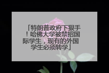 特朗普政府下狠手！哈佛大学被禁招国际学生，现有的外国学生必须转学