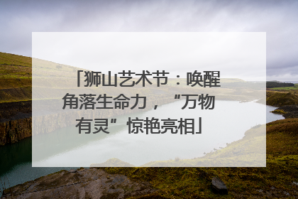狮山艺术节：唤醒角落生命力，“万物有灵”惊艳亮相