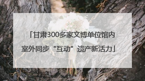 甘肃300多家文博单位馆内室外同步“互动”遗产新活力