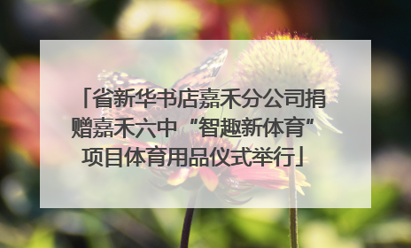 省新华书店嘉禾分公司捐赠嘉禾六中“智趣新体育”项目体育用品仪式举行