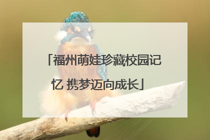 福州萌娃珍藏校园记忆 携梦迈向成长