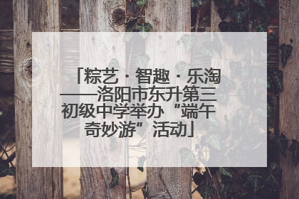 粽艺・智趣・乐淘——洛阳市东升第三初级中学举办“端午奇妙游”活动