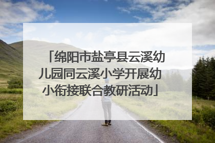 绵阳市盐亭县云溪幼儿园同云溪小学开展幼小衔接联合教研活动