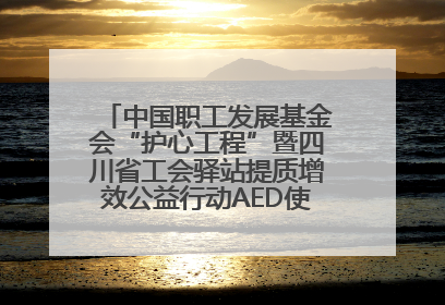 中国职工发展基金会“护心工程”暨四川省工会驿站提质增效公益行动AED使用培训在达州举行