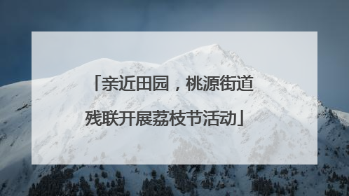 亲近田园，桃源街道残联开展荔枝节活动