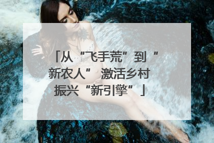 从“飞手荒”到“新农人” 激活乡村振兴“新引擎”