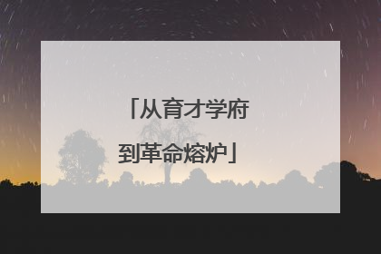 从育才学府到革命熔炉