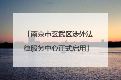 南京市玄武区涉外法律服务中心正式启用