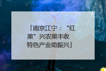 南京江宁：“红果”兴农果丰收 特色产业助振兴
