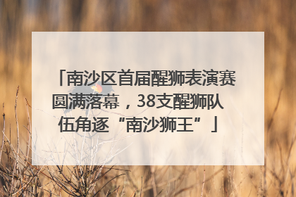 南沙区首届醒狮表演赛圆满落幕，38支醒狮队伍角逐“南沙狮王”