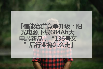 储能赛道竞争升级：阳光电源下线684Ah大电芯新品，“136号文”后行业将怎么走