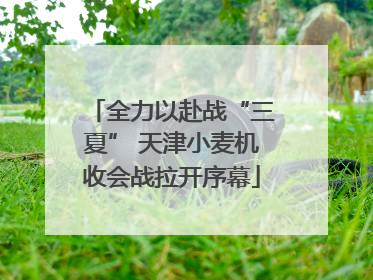 全力以赴战“三夏” 天津小麦机收会战拉开序幕