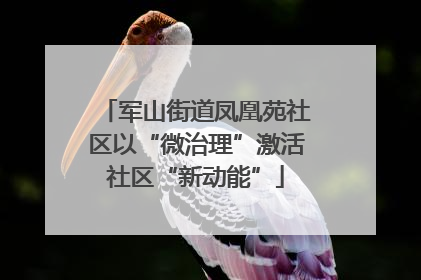 军山街道凤凰苑社区以“微治理”激活社区“新动能”