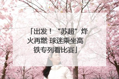 出发！“苏超”烽火再燃 球迷乘坐高铁专列看比赛