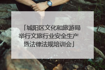 城阳区文化和旅游局举行文旅行业安全生产暨法律法规培训会