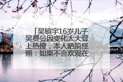 吴镇宇16岁儿子吴费曼因变化太大登上热搜，本人晒搞怪照：如果不喜欢现在的我可以离开