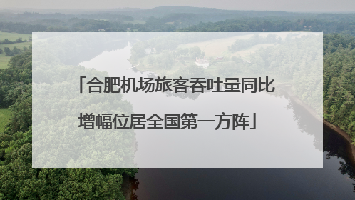 合肥机场旅客吞吐量同比增幅位居全国第一方阵