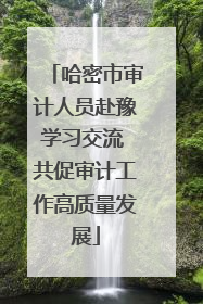 哈密市审计人员赴豫学习交流 共促审计工作高质量发展