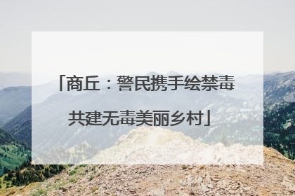 商丘：警民携手绘禁毒 共建无毒美丽乡村