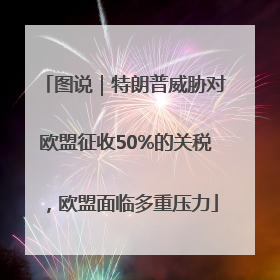 图说｜特朗普威胁对欧盟征收50%的关税，欧盟面临多重压力