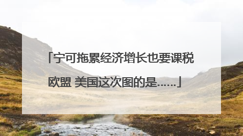 宁可拖累经济增长也要课税欧盟 美国这次图的是……