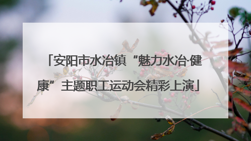 安阳市水冶镇“魅力水冶·健康”主题职工运动会精彩上演