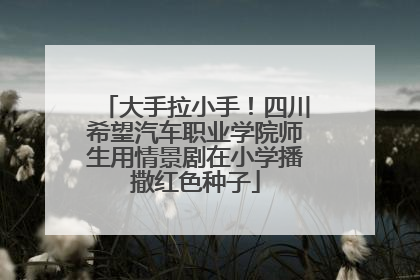 大手拉小手！四川希望汽车职业学院师生用情景剧在小学播撒红色种子