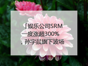 娱乐公司SRM一度涨超300%，孙宇晨旗下波场拟“借壳上市”