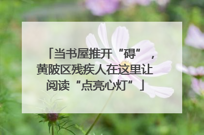 当书屋推开“碍”，黄陂区残疾人在这里让阅读“点亮心灯”