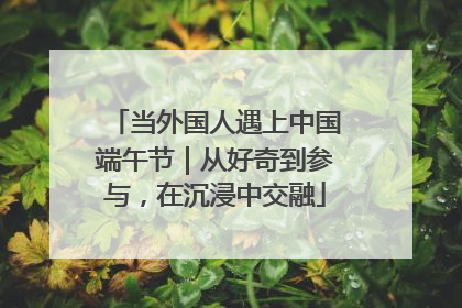 当外国人遇上中国端午节｜从好奇到参与，在沉浸中交融