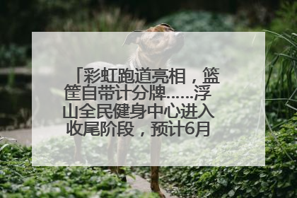 彩虹跑道亮相，篮筐自带计分牌……浮山全民健身中心进入收尾阶段，预计6月30日试运营