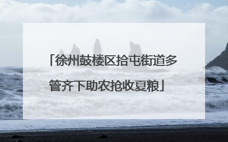 徐州鼓楼区拾屯街道多管齐下助农抢收夏粮
