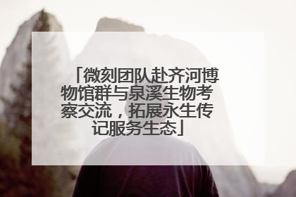 微刻团队赴齐河博物馆群与泉溪生物考察交流，拓展永生传记服务生态