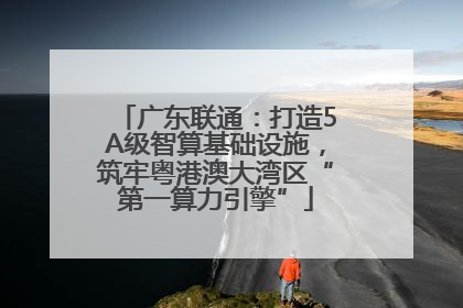 广东联通：打造5A级智算基础设施，筑牢粤港澳大湾区“第一算力引擎”