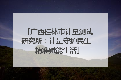 广西桂林市计量测试研究所：计量守护民生 精准赋能生活