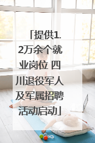 提供1.2万余个就业岗位 四川退役军人及军属招聘活动启动